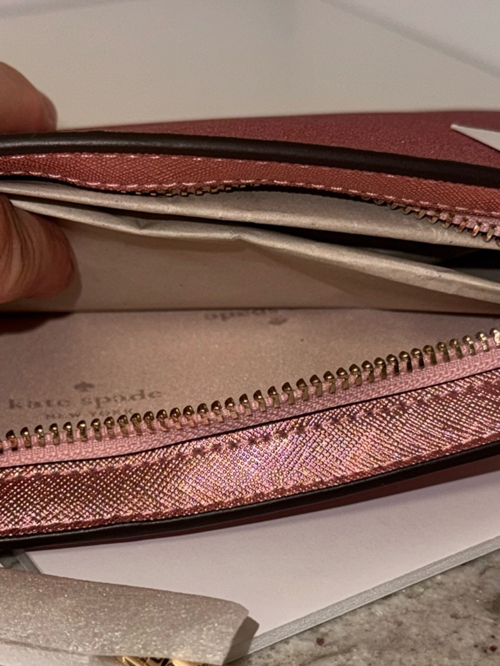 Kate Spade Glimmer Glitter Pochette (KE453) Pochette - Mitten Pink - Picture 8 of 14
